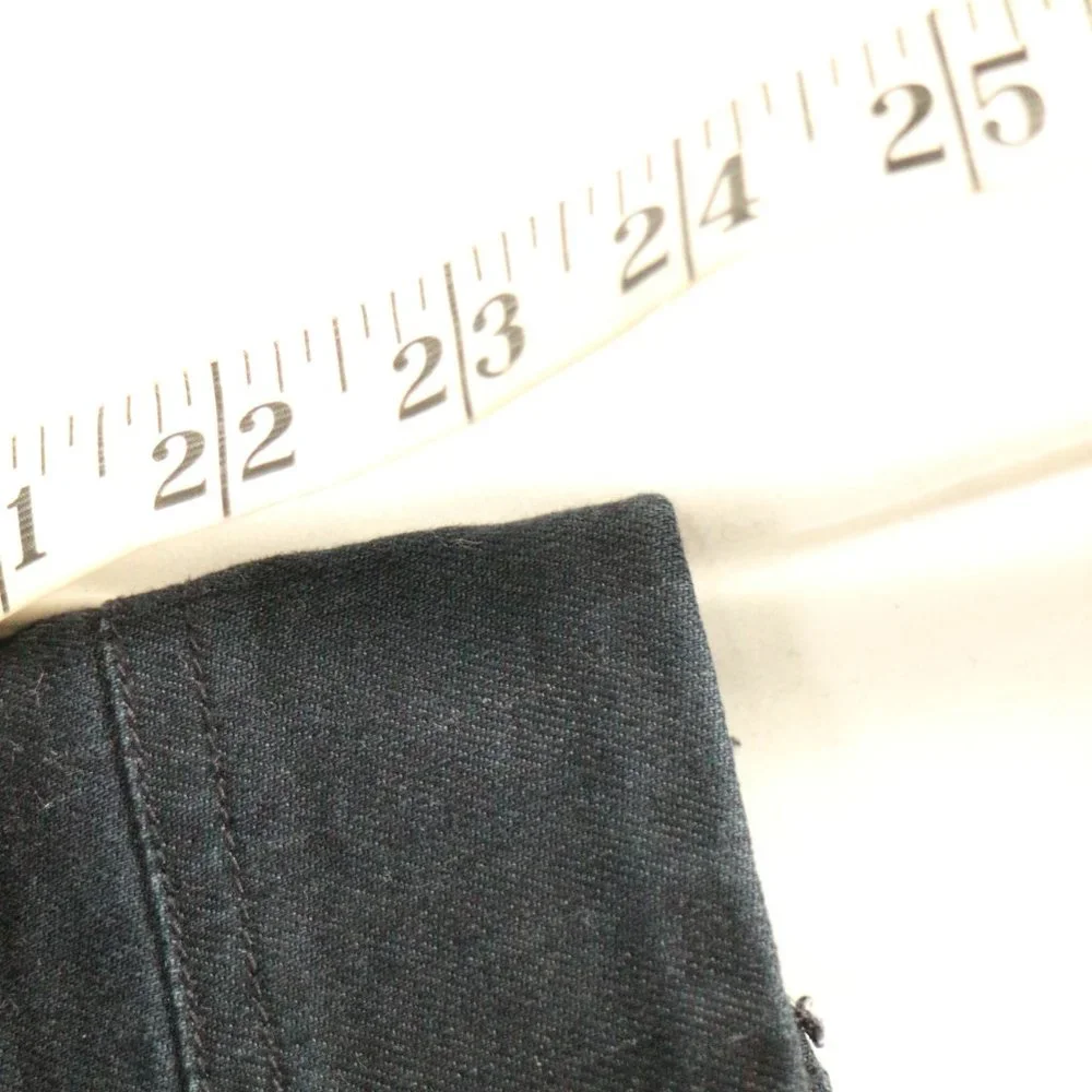 CHICOS Platinum Dark Denim Full Zip Jacket Sz 2 - Picture 9 of 11